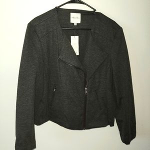 Catherine Malandrino XXL Gray Moto Jacket